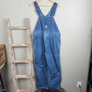 Vintage 60s TufNut Blue Denim Overalls size 38x28.5, USA made